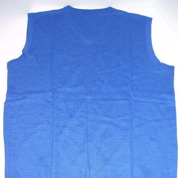 St. Patrick V-Neck Blue Argyle Sweater Vest 4XL - Picture 3 of 6